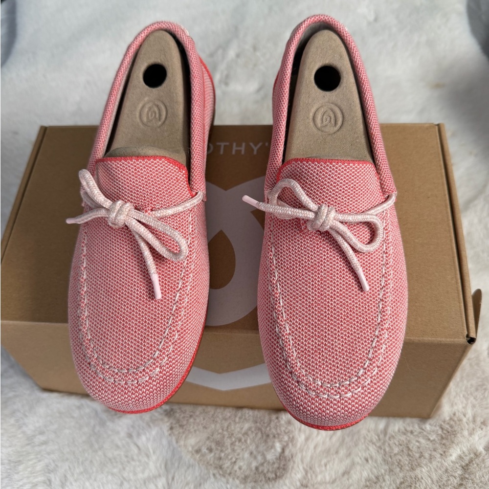 Rothy's Sunbaked Pink Boat-loafers Shoe - Women's US 5.5